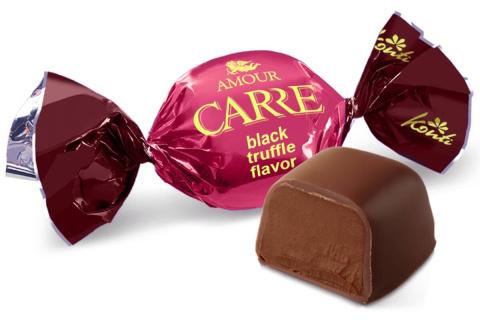 Cukierki CARRE o smaku czarnej trufli 100gram Cukierki CARRE o smaku czarnej trufli 100gram