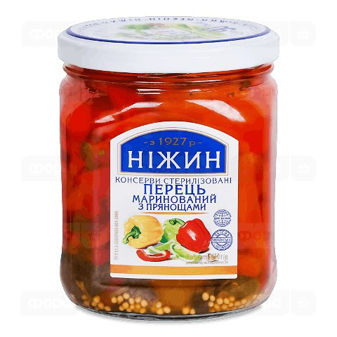 Papryka słodka marynowana z przyprawami Niżyn 450g