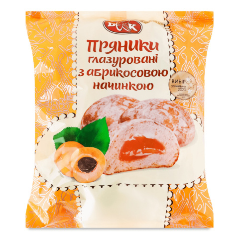 Pierniki z nadzieniem morelowym 300g Pierniki z nadzieniem morelowym 300g