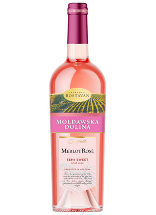 Moldawska dolina semi sweet merlot rose 0,75l