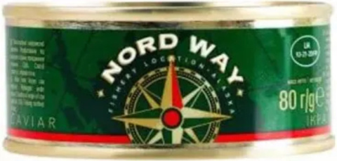 Kawior z lososia gorbusza Nord Way, puszka 100 g Kawior z lososia gorbusza Nord Way, puszka 100 g