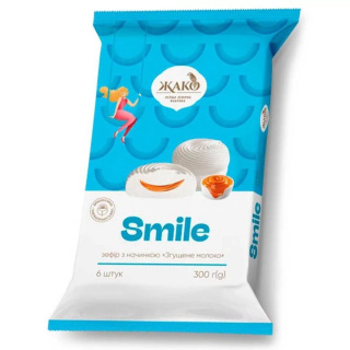 zefir smile o smaku mleka