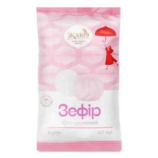 Zefir “Biało-różowy” pianki marshmallow 350g