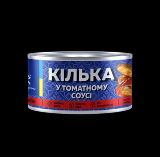 szprotki w sosie pomidorowym 230g Veladis